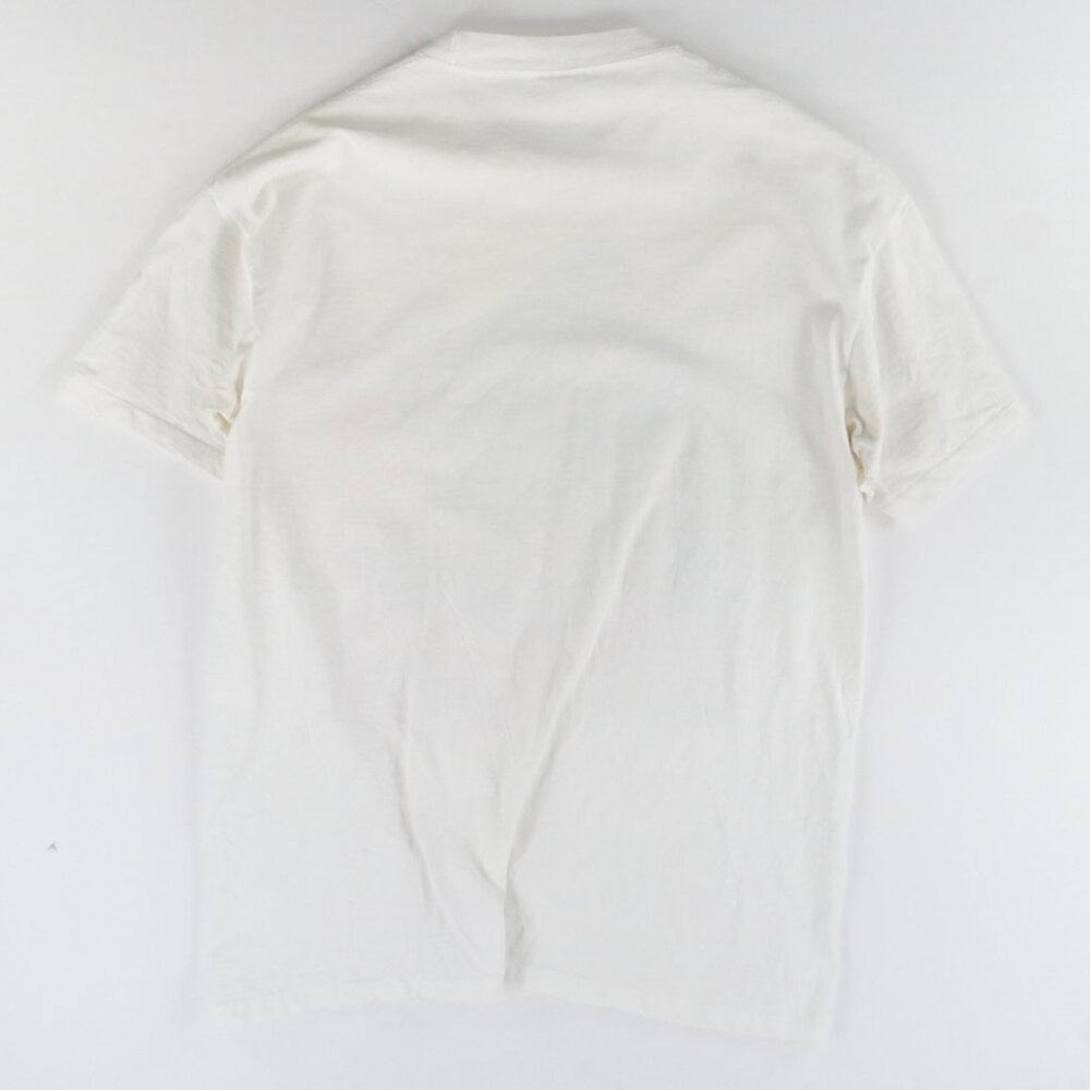 Vintage 90s White Military T-shirt Sz. L Desert Storm Eagle USA Signal Meda Tee - Picture 3 of 8